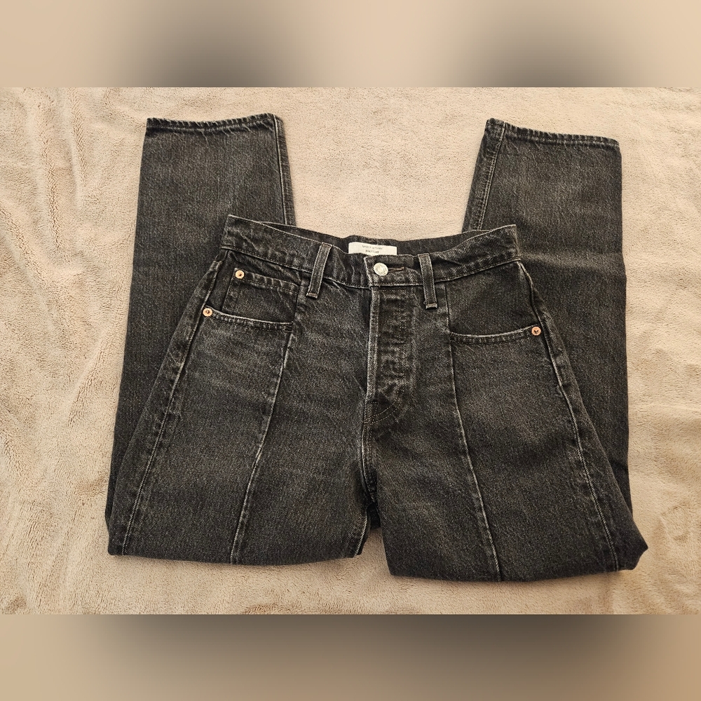 LEVI'S Altered Vintage Straight Black Denim Jeans